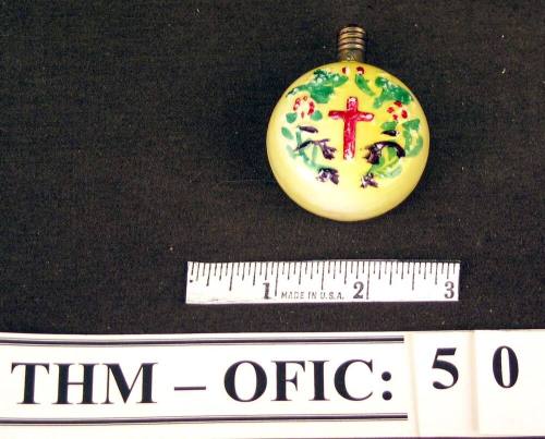 Light, colored, with red cross