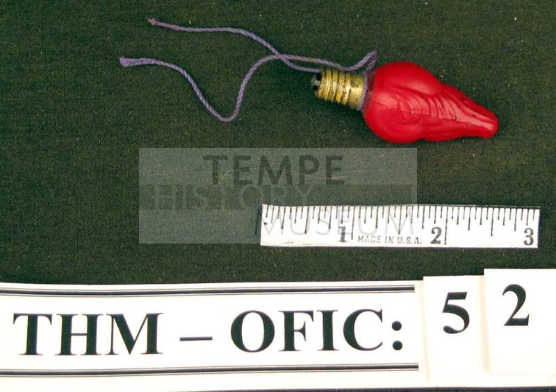 Bulb, christmas tree, red