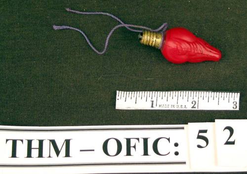 Bulb, christmas tree, red