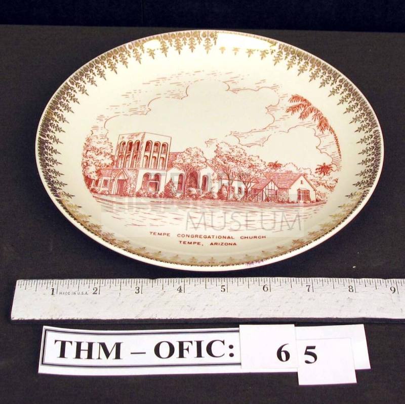 Plate, Tempe Congregational Church