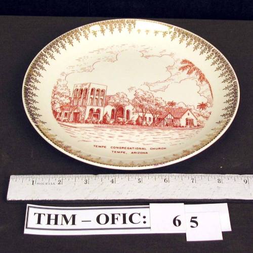 Plate, Tempe Congregational Church