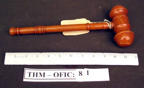 Gavel, wooden