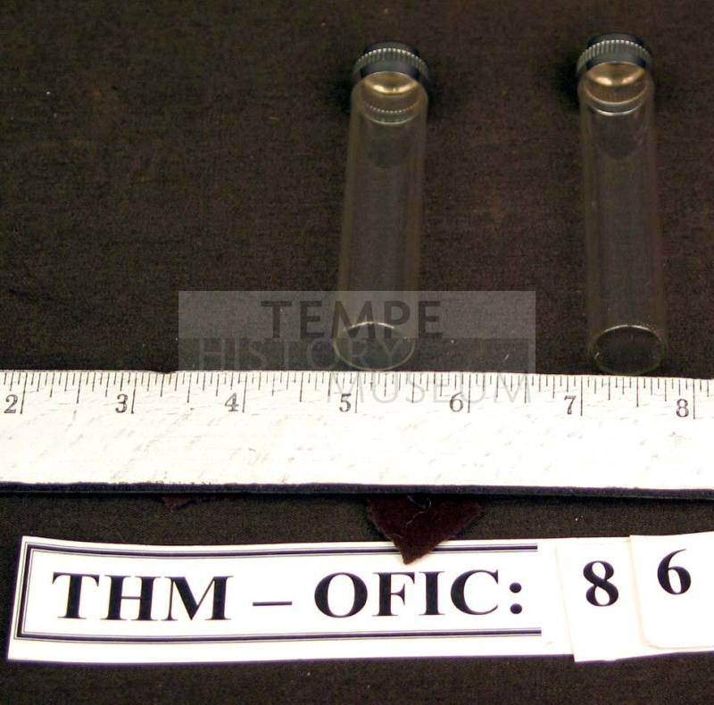 Vial, with metal cap