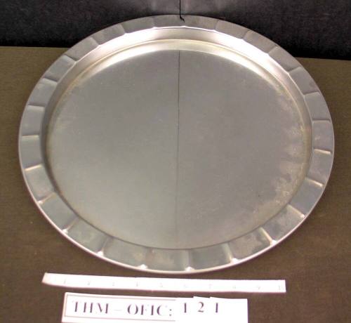 Platter, large metal serving