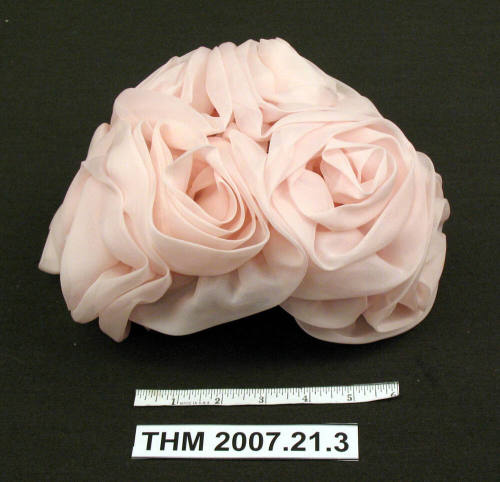 Pink "rose" hat.