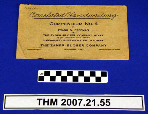 Schoolbook: Correlated Handwriting, Compendium No 4.