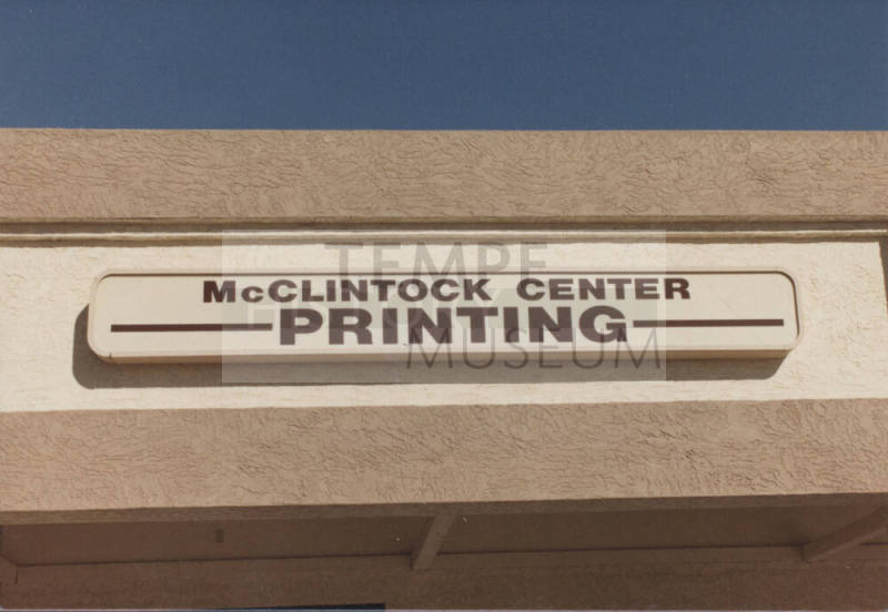 McClintock Center Printing - 1400 South McClintock Drive - Tempe, Arizona