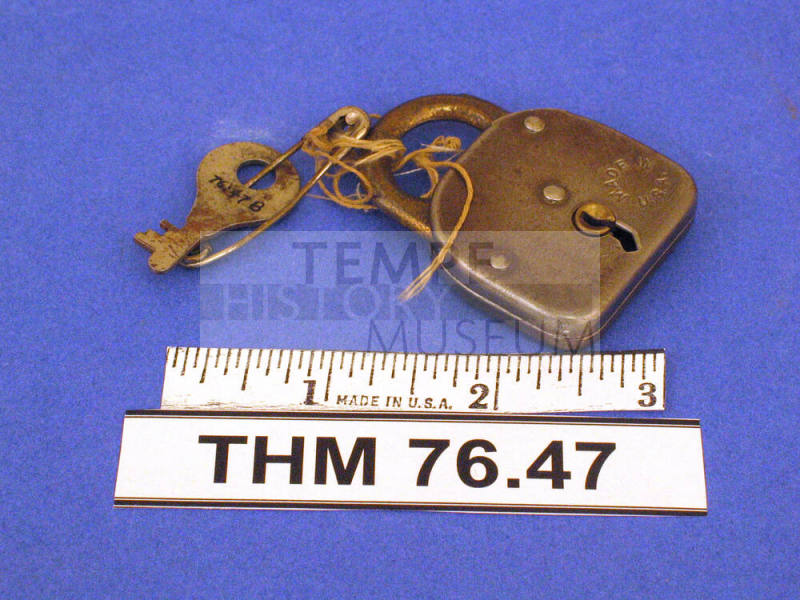 Padlock with key