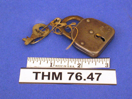 Padlock with key