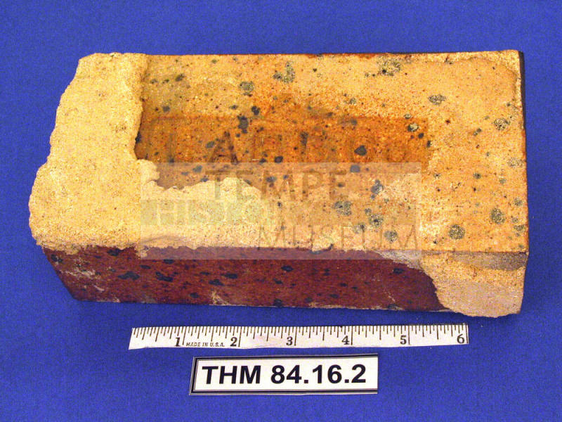 Red clay brick from Miller house
