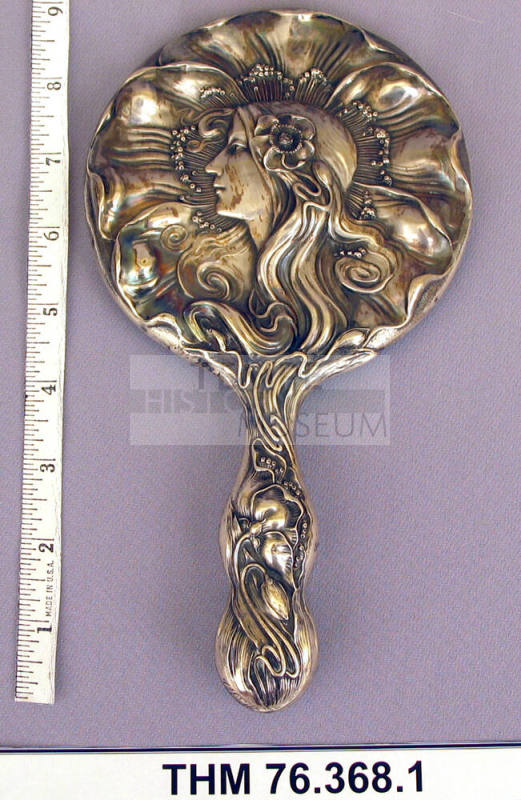 Art Nouveau Hand Mirror
