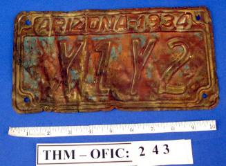 Plate, license