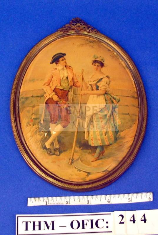Picture, oval print