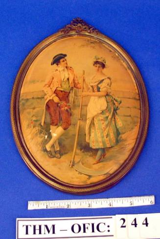 Picture, oval print