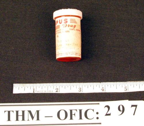 Bottle, medicine