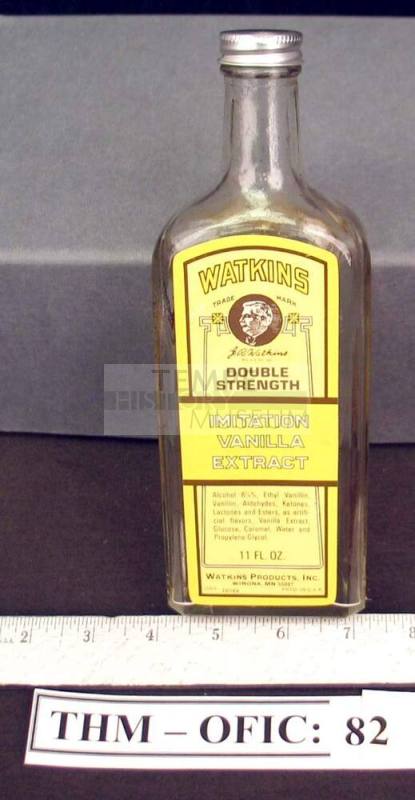 Bottle, Watkins vanilla