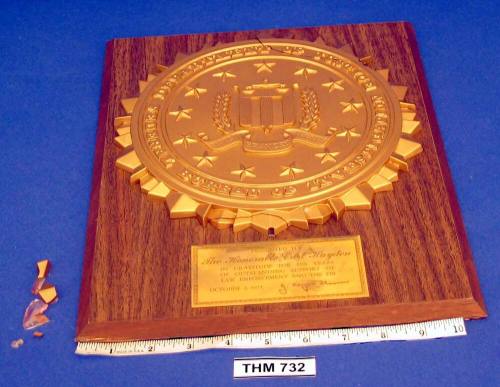 FBI Plaque to Carl Hayden