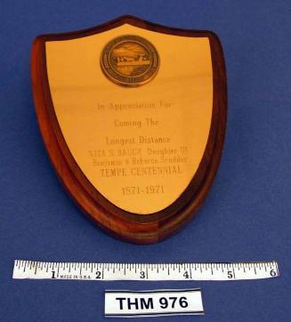 Tempe centennial plaque