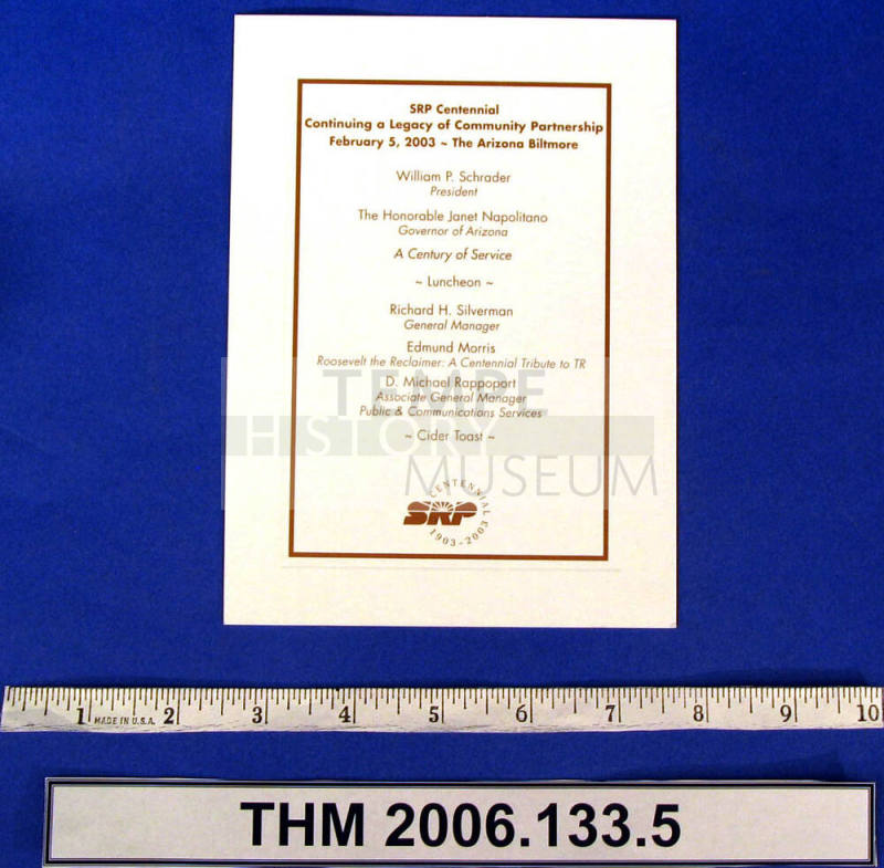 Program, SRP Centennial