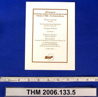 Program, SRP Centennial