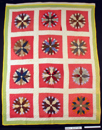 Quilt, "Chips & Whetstone" pattern