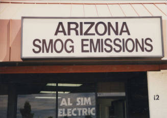 Arizona Smog Emissions - 1733 East McKellips Road, #12 - Tempe, Arizona