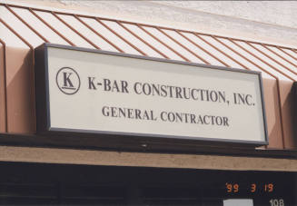 K-Bar Construction, Inc. - 1733 East McKellips Road, #108 - Tempe, Arizona