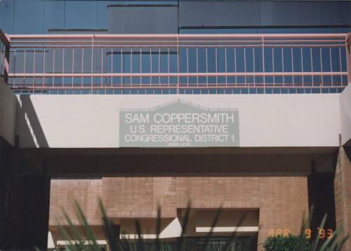 Sam Coppersmith, U.S. Representative - 350 South Mill Avenue - Tempe, Arizona