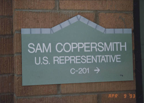 Sam Coppersmith, U.S. Representative - 350 South Mill Avenue - Tempe, Arizona