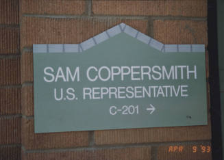 Sam Coppersmith, U.S. Representative - 350 South Mill Avenue - Tempe, Arizona
