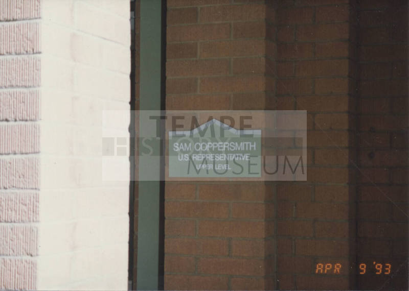 Sam Coppersmith, U.S. Representative - 350 South Mill Avenue - Tempe, Arizona