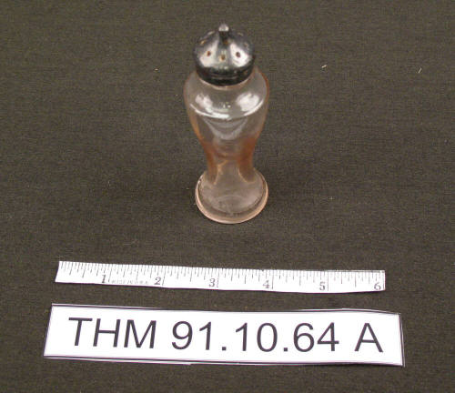 Pink Glass Salt Shaker