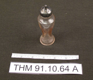 Pink Glass Salt Shaker