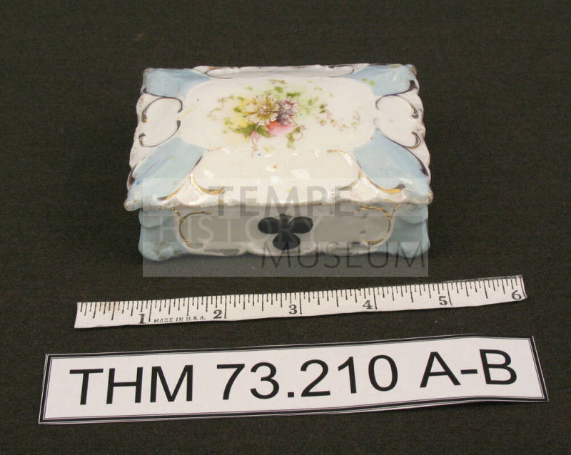Ceramic Card Deck Holder with Lid