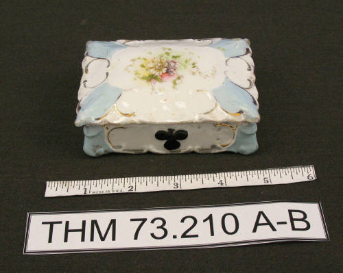 Ceramic Card Deck Holder with Lid