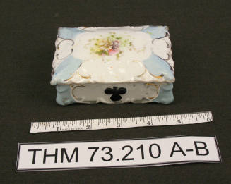 Ceramic Card Deck Holder with Lid