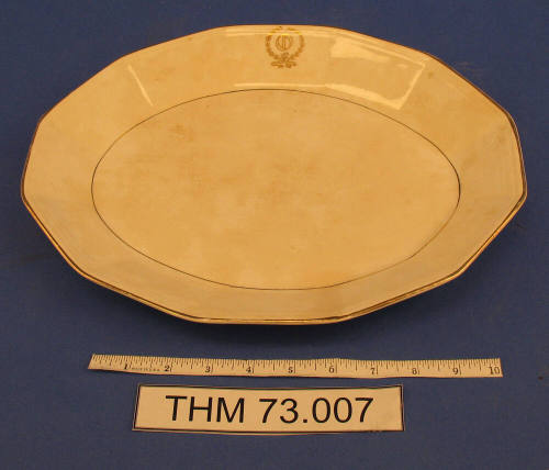 Gold trimmed Serving Platter