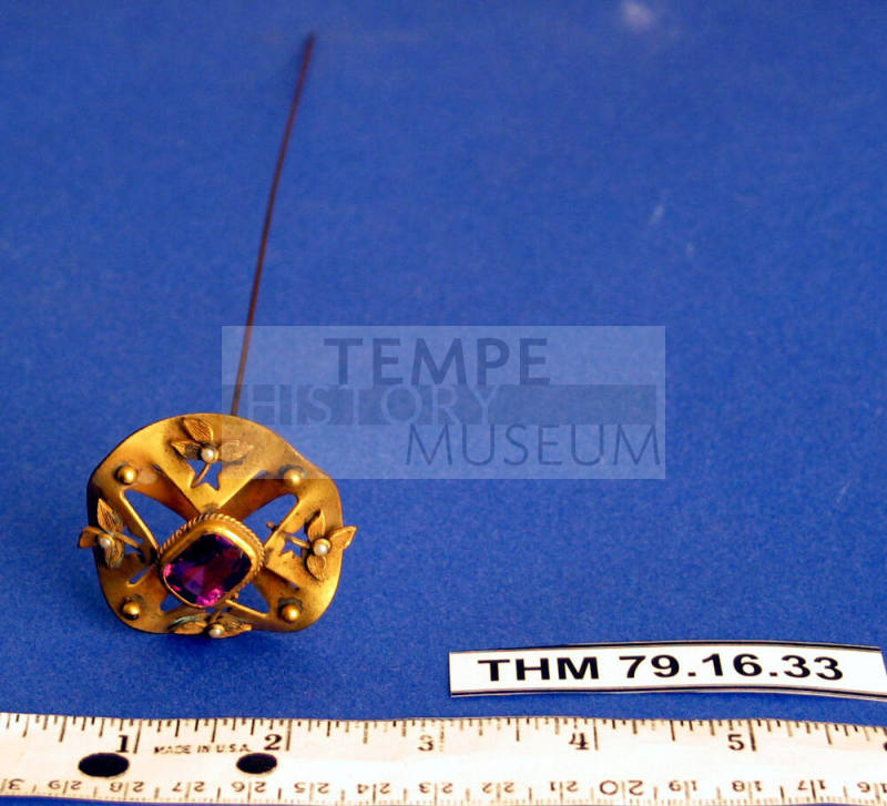 Amethyst hatpin