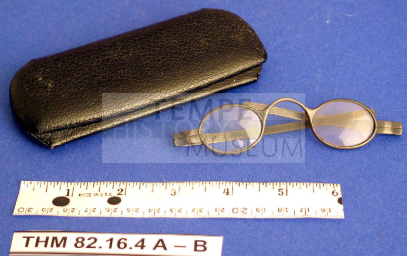 Eyeglasses with black case