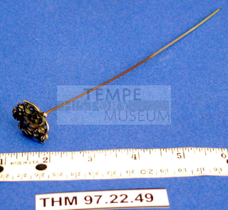 Hat Pin with Woman's Face