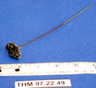 Hat Pin with Woman's Face