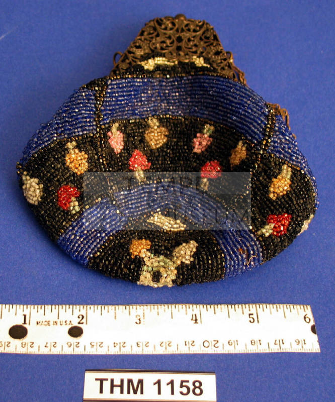 Colored beaded evening bag
