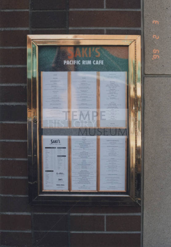 Saki's Pacific Rim Cafe - 740 South Mill Avenue - Tempe, Arizona