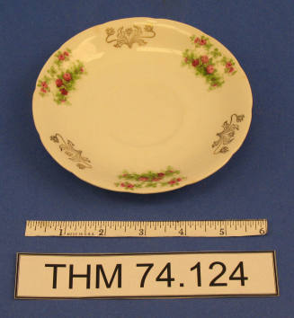 Floral Porcelain Saucer