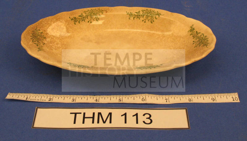 Paint Oval Ceramic Dish