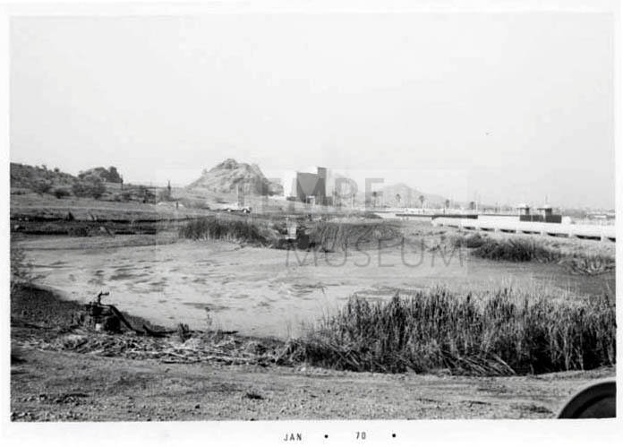 Photograph: Water Hole Near Papago Buttes by Luis Chacon.