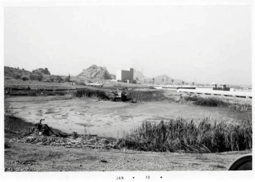 Photograph: Water Hole Near Papago Buttes by Luis Chacon.