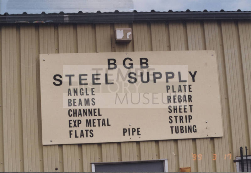 BGB Steel Supply - 903 North Miller Road - Tempe, Arizona