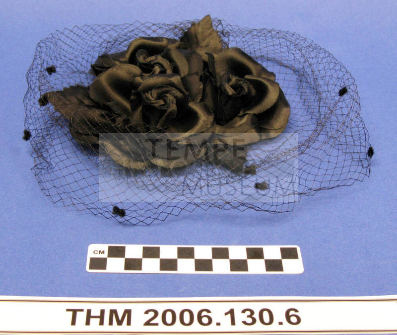 Black Rose Veil Hat (Women's)
