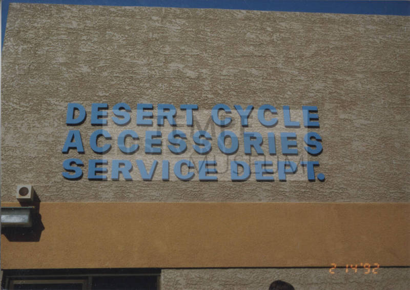 Desert Cycle Accessories Service Dept. - 738 South Perry Lane - Tempe, Arizona